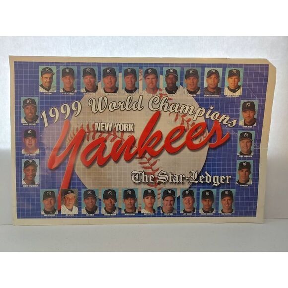 The Star Ledger 1999 World Champion NY Yankees Newspaper Insert - Picture 1 of 10